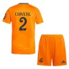 Conjunto (Camiseta+Pantalón Corto) Real Madrid Carvajal 2 Segunda Equipación 2024-25 - Niño